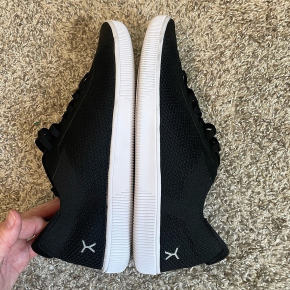 Flux Adapt Shoes Mens 10.5 W 11.5 Trainer Black Barefoot Minimal Knit Sneakers - Picture 5 of 7